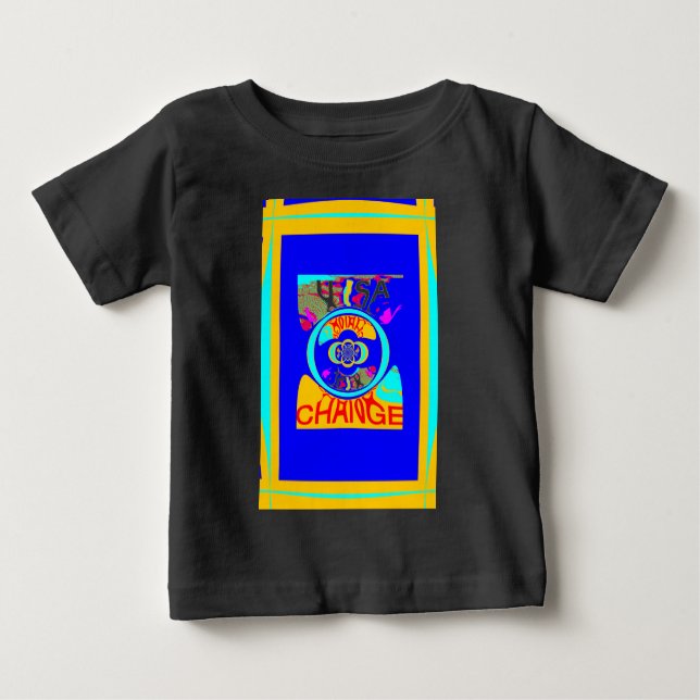 T-shirts Groove psicodélica: Pop Art Abstrato de energia (Frente)