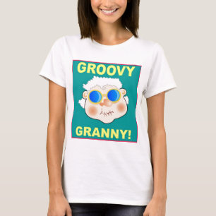 T-shirts Groovey Granny Cartoon