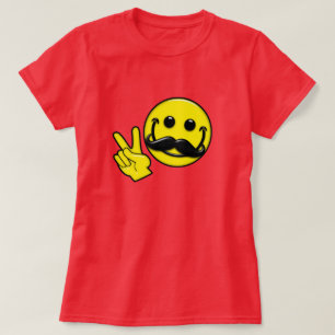 T-shirts Groovy Mustache Peace