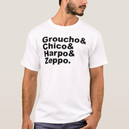 T-shirts Groucho & Chico & Harpo & Zeppo