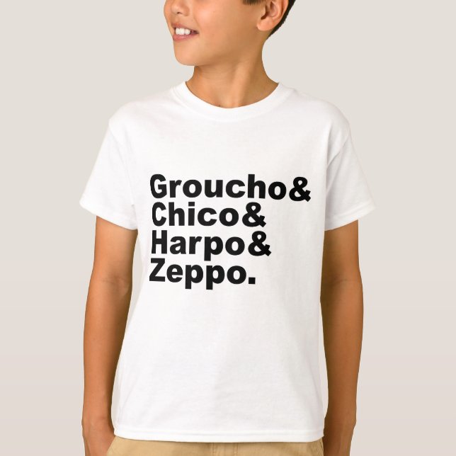 T-shirts Groucho & Chico & Harpo & Zeppo (Frente)