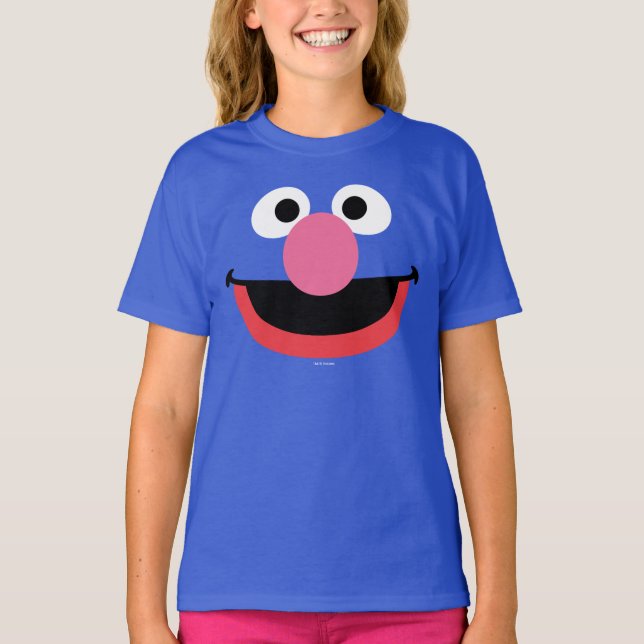 T-shirts Grover Face Art (Frente)