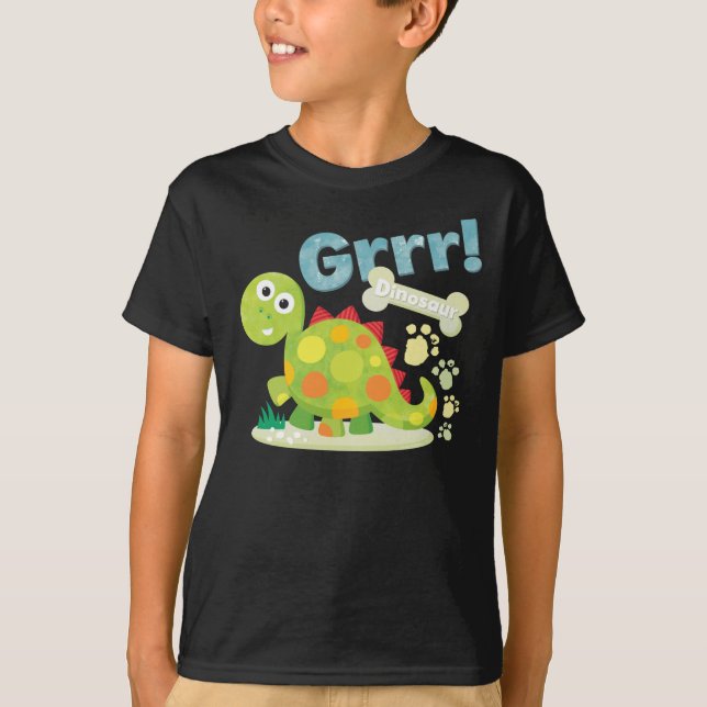 T-shirts Grrr! Dinossauro (Frente)