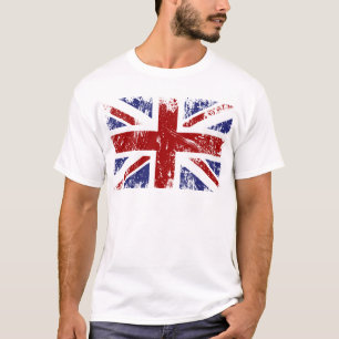 T-shirts Grunge britânico do punk de Union Jack da bandeira
