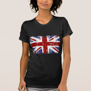 T-shirts Grunge britânico do punk de Union Jack da bandeira