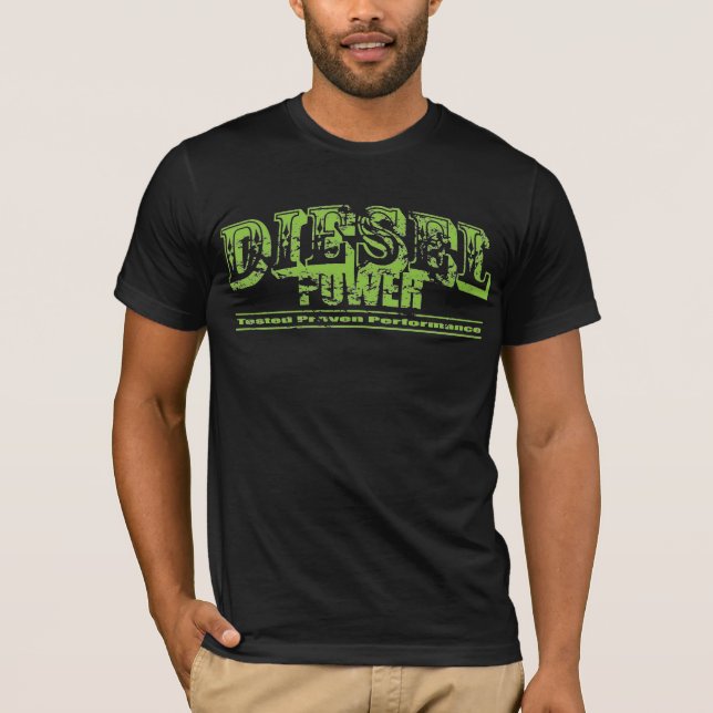 T-shirts Grunge diesel do poder (Frente)