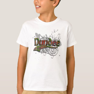 T-shirts Grunge do Tartan de Dundee