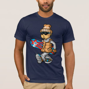 T-shirts Grunge snowboarder and board