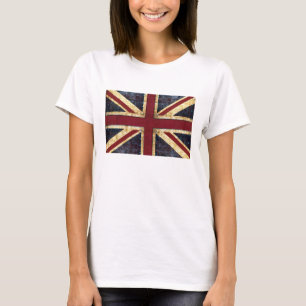 T-shirts Grunge Union Jack - clássico - olhar do vintage
