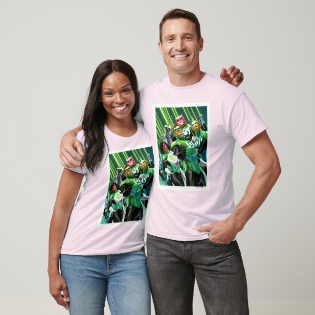 T-shirts Grupo de Lanternas Verdes (Unissex)
