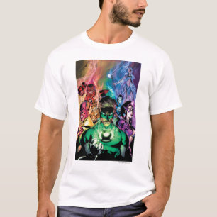 T-shirts Grupo do corpo da lanterna com cores