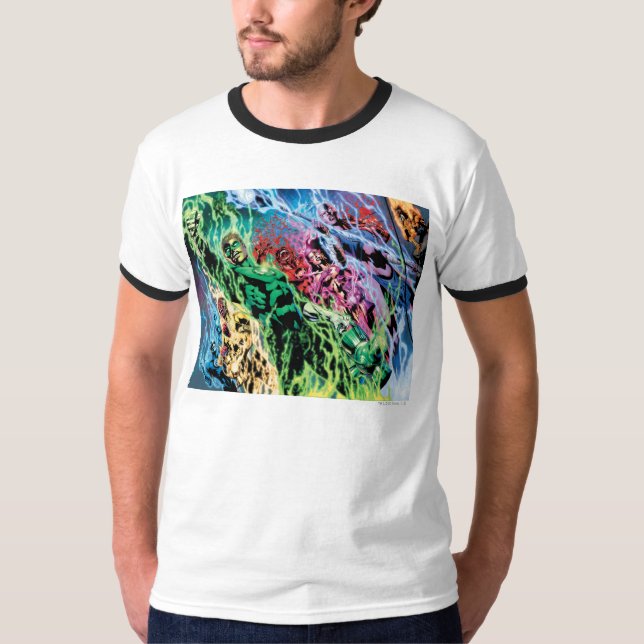 T-shirts Grupo Lanterna Verde - Cor (Frente)
