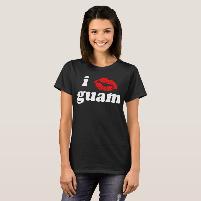 T-shirts GUAM FUNCIONA 671 lábios mim (Frente Completa)