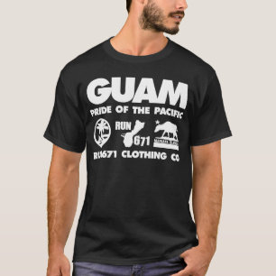 T-shirts GUAM FUNCIONA o orgulho 671 do Pacífico