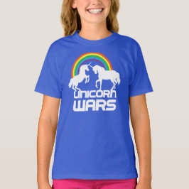 T-shirts Guerras dos unicórnios com o arco-íris