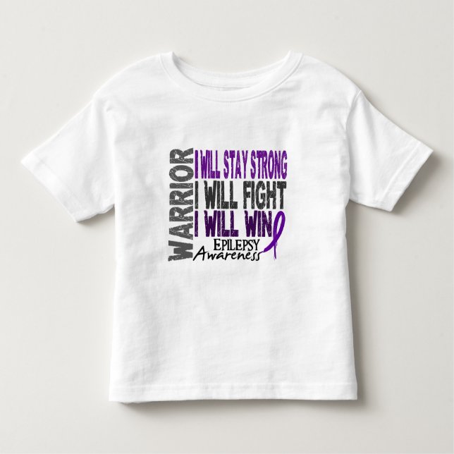 T-shirts Guerreiro da epilepsia (Frente)