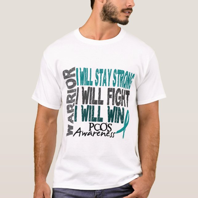 T-shirts Guerreiro de PCOS (Frente)