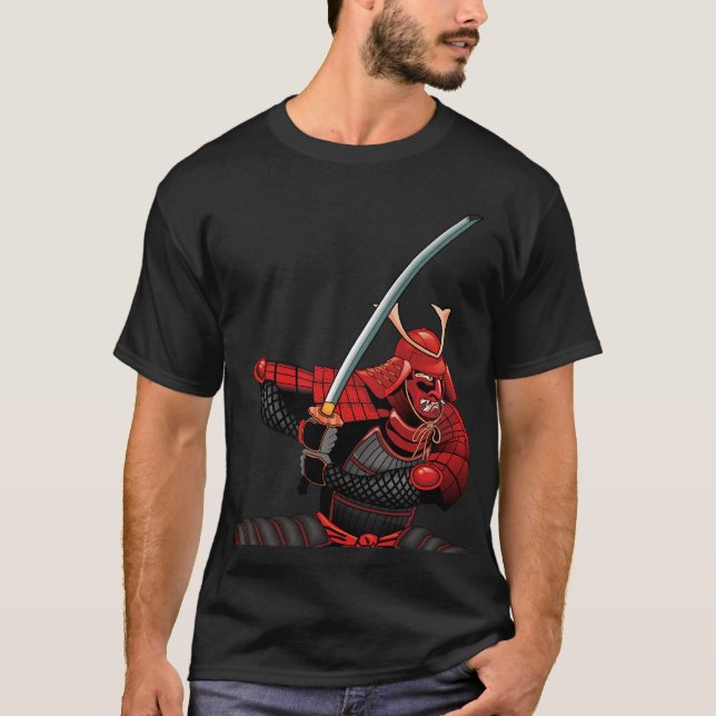 T-shirts Guerreiro do samurai (Frente)