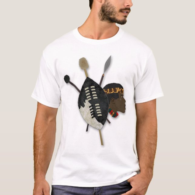 T-shirts guerreiro zulu (Frente)