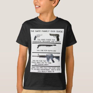 T-SHIRTS GUIA SEGURO DA ARMA DA FAMÍLIA