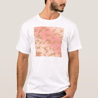 T-shirts Guindaste dourado de Origami