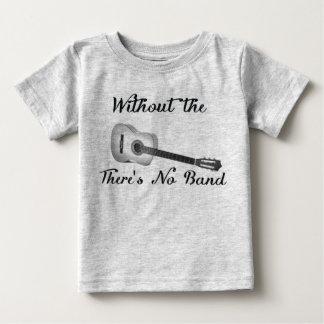 T-shirts Guitarra Acústica Fita De Bebê