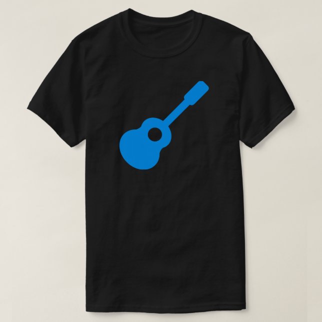 T-shirts Guitarra azul (Frente do Design)