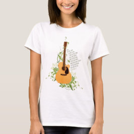 T-shirts Guitarra com videiras