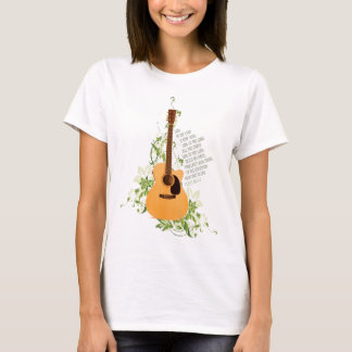 T-shirts Guitarra com videiras