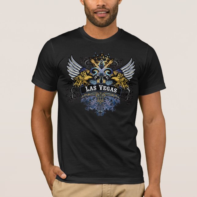 T-shirts Guitarra de Las Vegas (Frente)