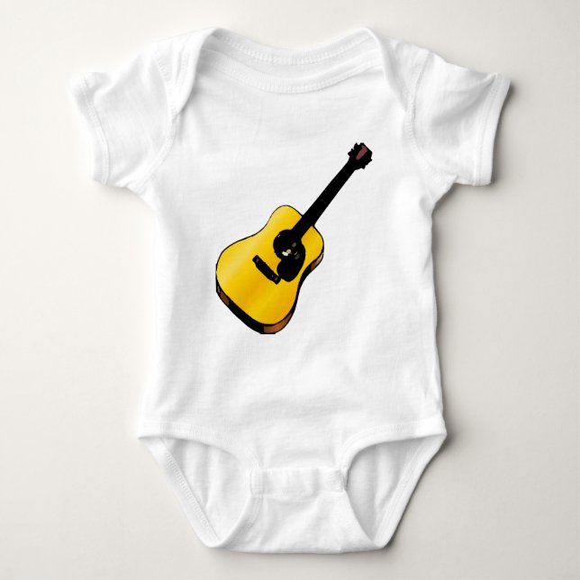 T-shirts Guitarra Pop Art (Frente)