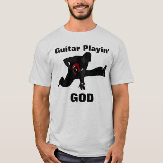 T-shirts Guitarra que joga o deus