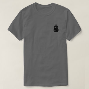T-shirts guitarra simples com música personalizada
