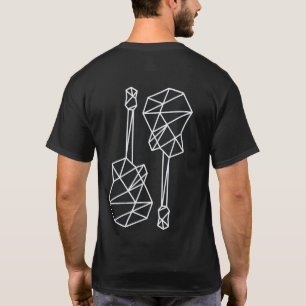 T-shirts Guitarras Geométricas legal e Modernas, Música