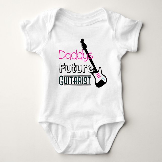 T-shirts Guitarrista do futuro de Daddys (Frente)