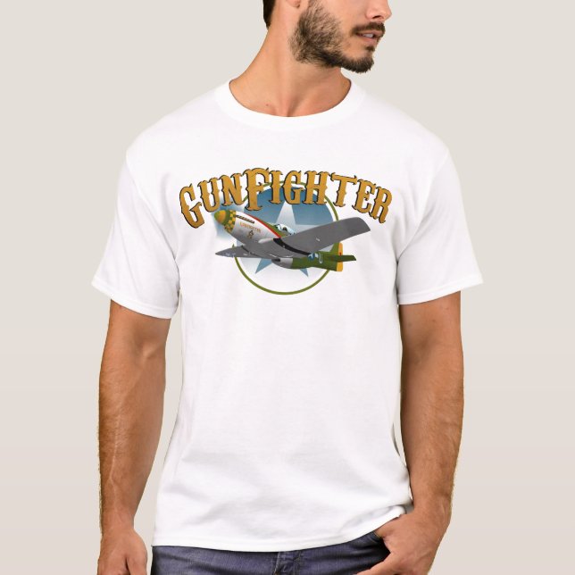 T-shirts Gunfighter P51 (Frente)