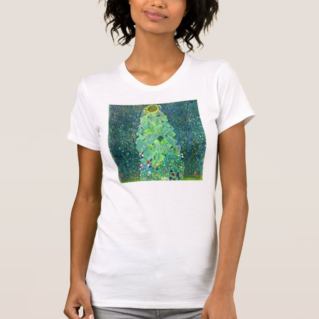 T-shirts Gustavo Klimt: Girassol (Frente)