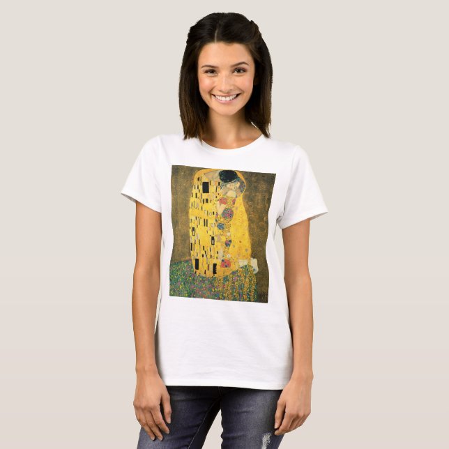 T-shirts GUSTAVO KLIMT - O beijo 1907 (Frente Completa)