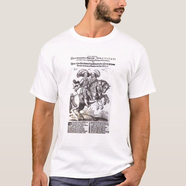 T-shirts Gustavus Adolphus II e Gustavus Adolphus IV (Frente)