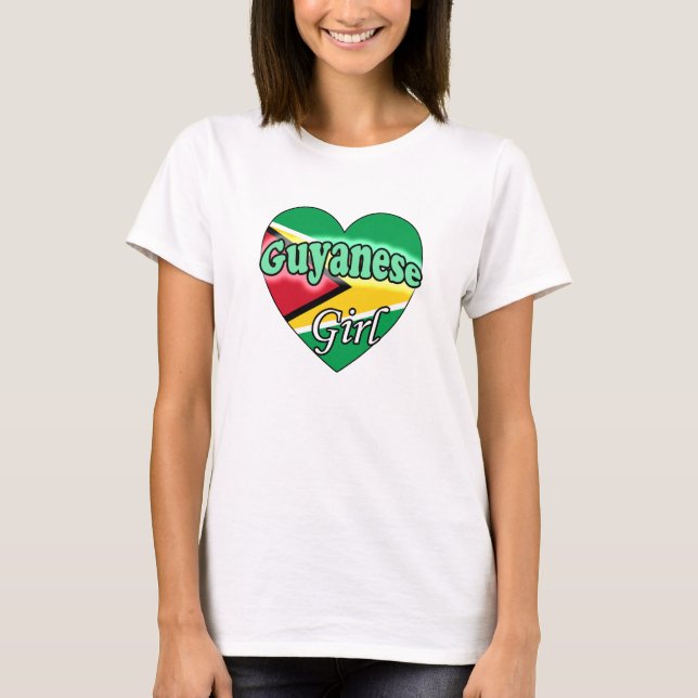 T-shirts Guyanese Girl (Frente)