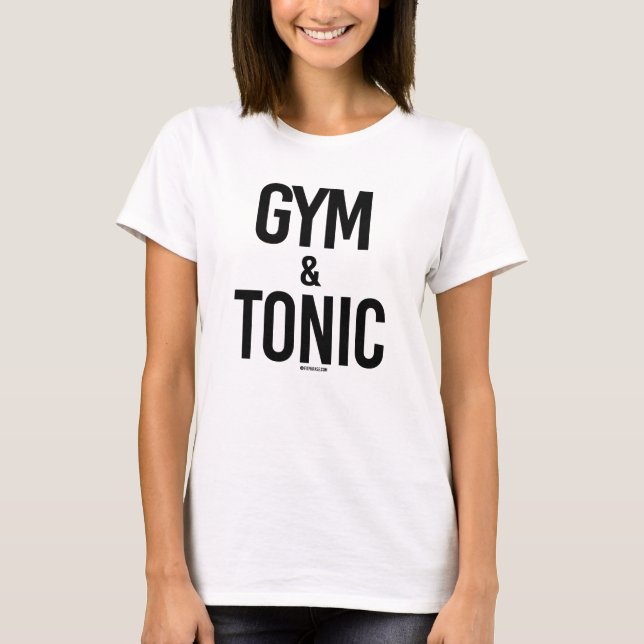 T-shirts Gym e tónico - .png (Frente)