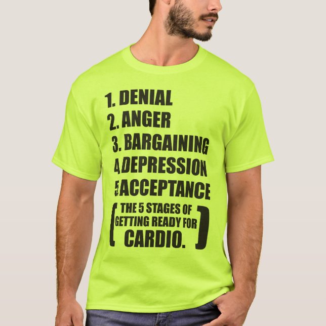 T-shirts Gym Humor - Cardio (Frente)