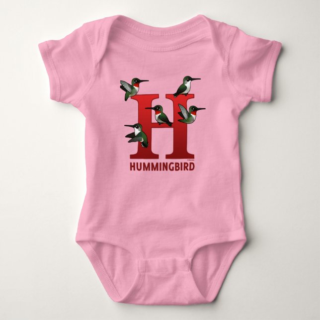 T-shirts H é para o Hummingbird (Frente)