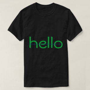 T-shirts Hacker Hello e Bye Binary Message Tee