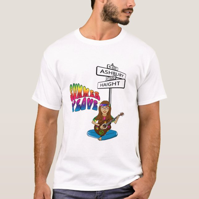 T-shirts Haight Ashbury Summer of Love (Frente)