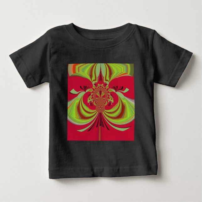T-shirts Hakuna Matata design amarelo-vermelho (Frente)