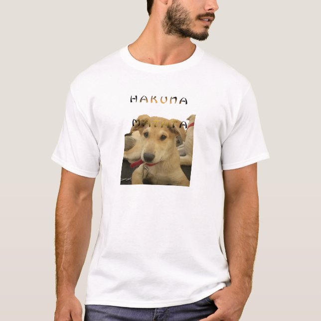T-shirts Hakuna Matata Eu sei o que você está pensando (Frente)