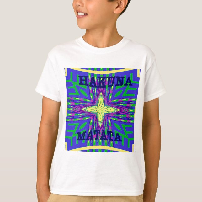 T-shirts Hakuna matata Mombasa Kanga (Frente)