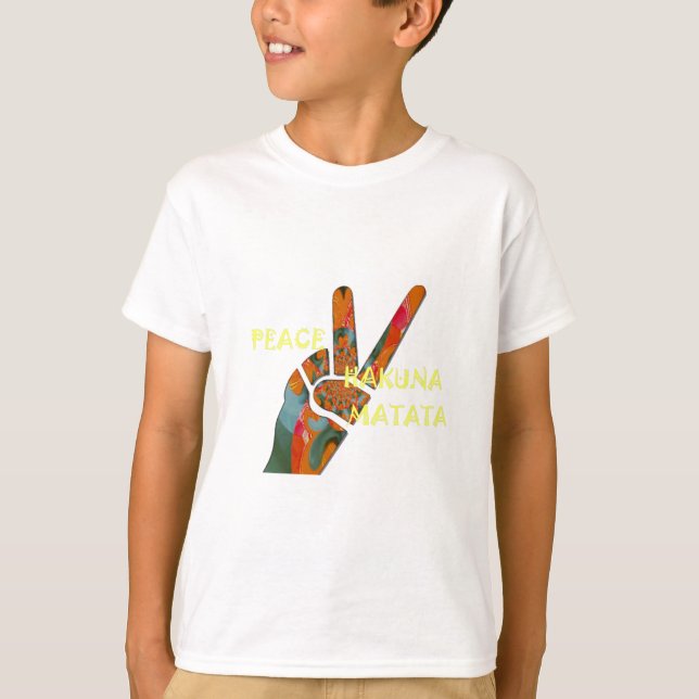 T-shirts Hakuna Matata Peace (Frente)