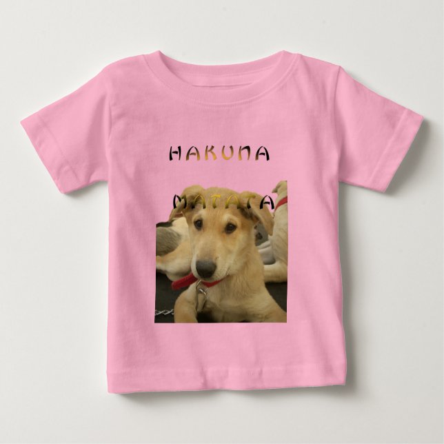 T-shirts "Hakuna Matata Pup" - Amor Sem Preocupação (Frente)